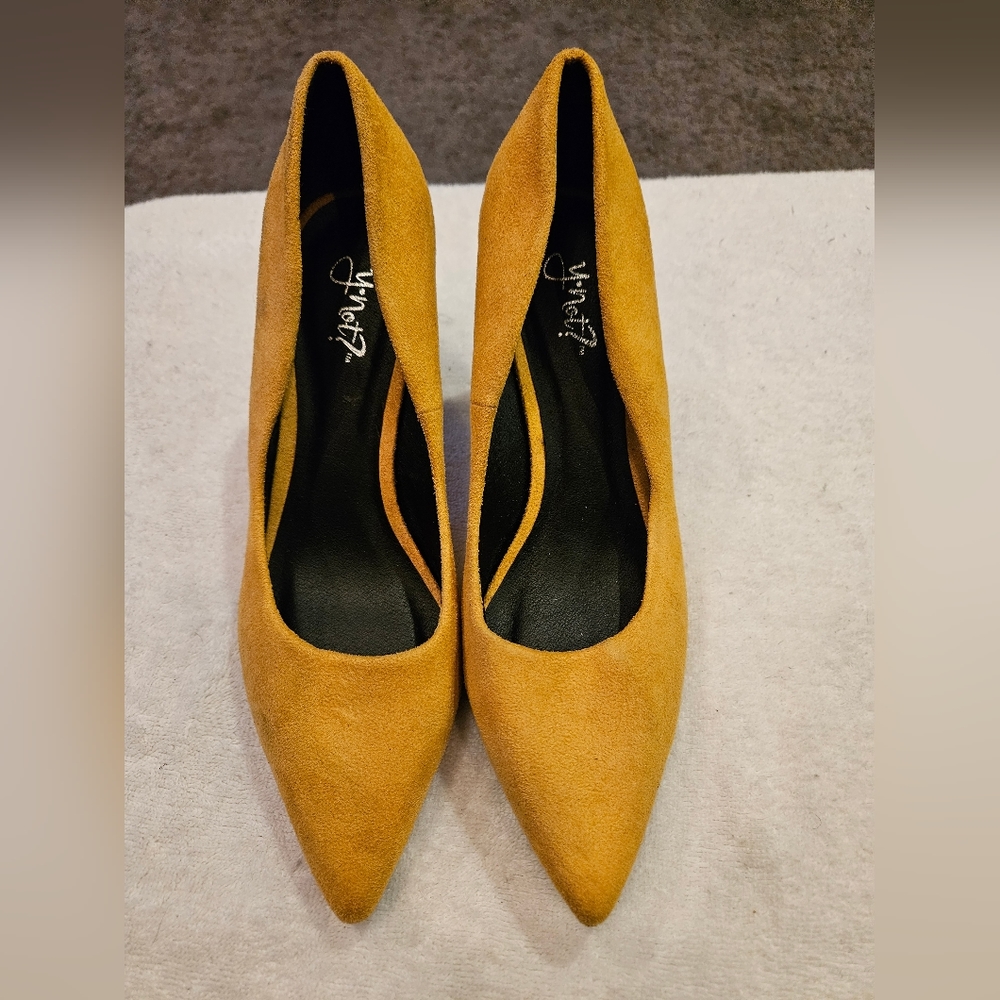 Mustard Yellow Heels for Women 9M